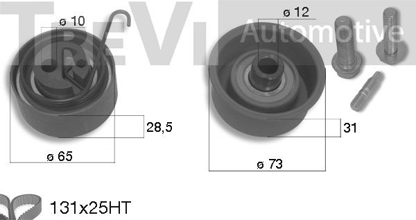 TREVI AUTOMOTIVE paskirstymo diržo komplektas KD1270